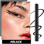 2PCS Liquid Black Eyeliner Pencil Set,Liquid Eye Liner Pen Matte Colorful Eyeliner Waterproof High Pigmented Eye Liner Makeup