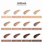 Magicminerals Airbrush Foundation Set by  - Complete 5Pc Spray Makeup Set with Foundation, Primer, and Setting/Finishing Spray - for Smooth, Radiant Skin (Warm Beige)