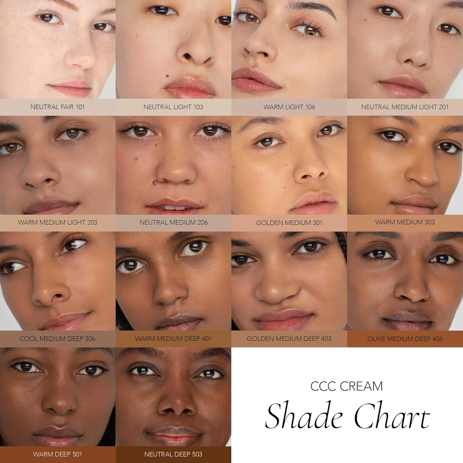 Cosmetics CCC Cream (Neutral Fair 101 / SPF 50) - Color Correcting with Sunscreen - Lightweight, Hydrating Foundation - BB & CC Hybrid - Light to Medium Coverage - 1 Fl Oz