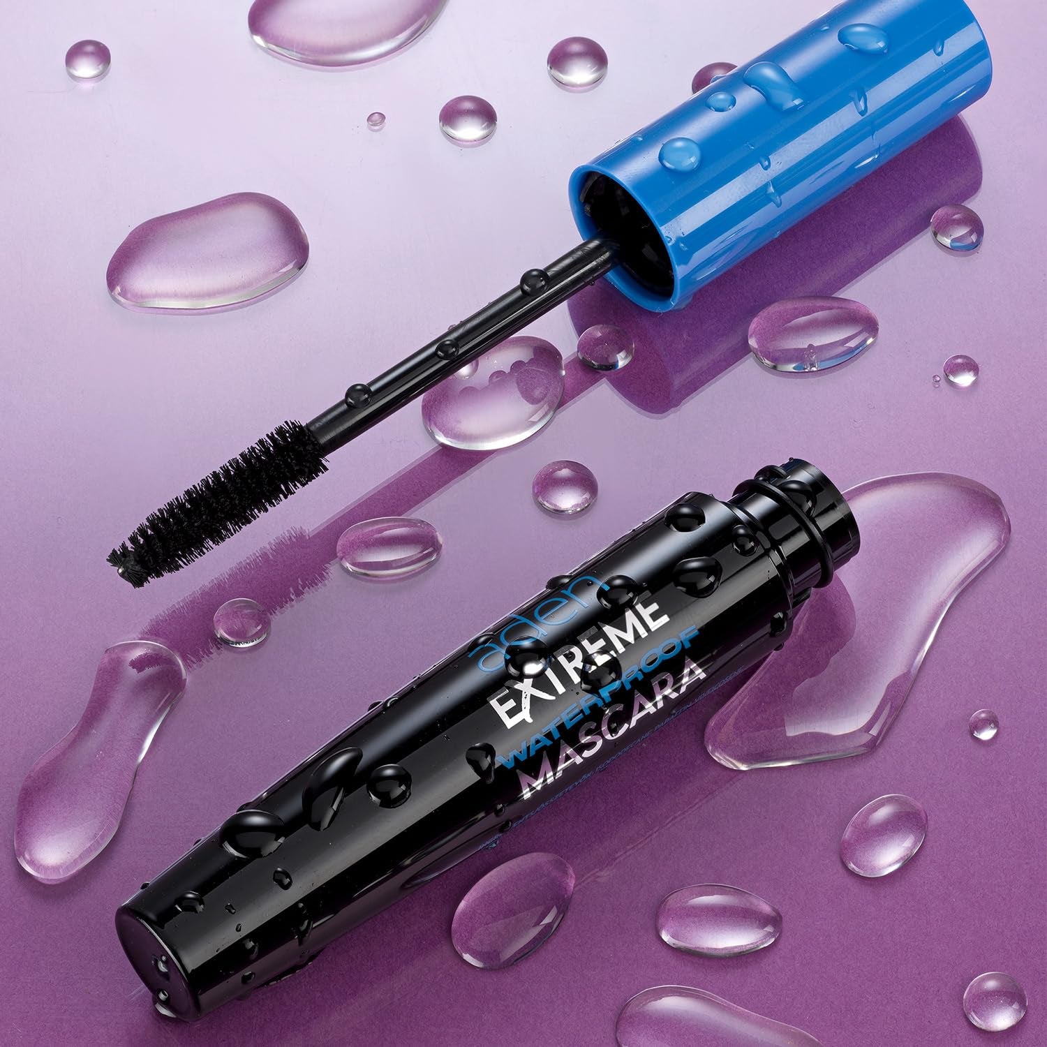Extreme Waterproof Mascara Volume and Length – Smudge-Proof Voluminous Mascara Black Long Lasting Tubing Effect – Vegan Formula, Non-Flaking for Stunning Lashes – Made in Italy