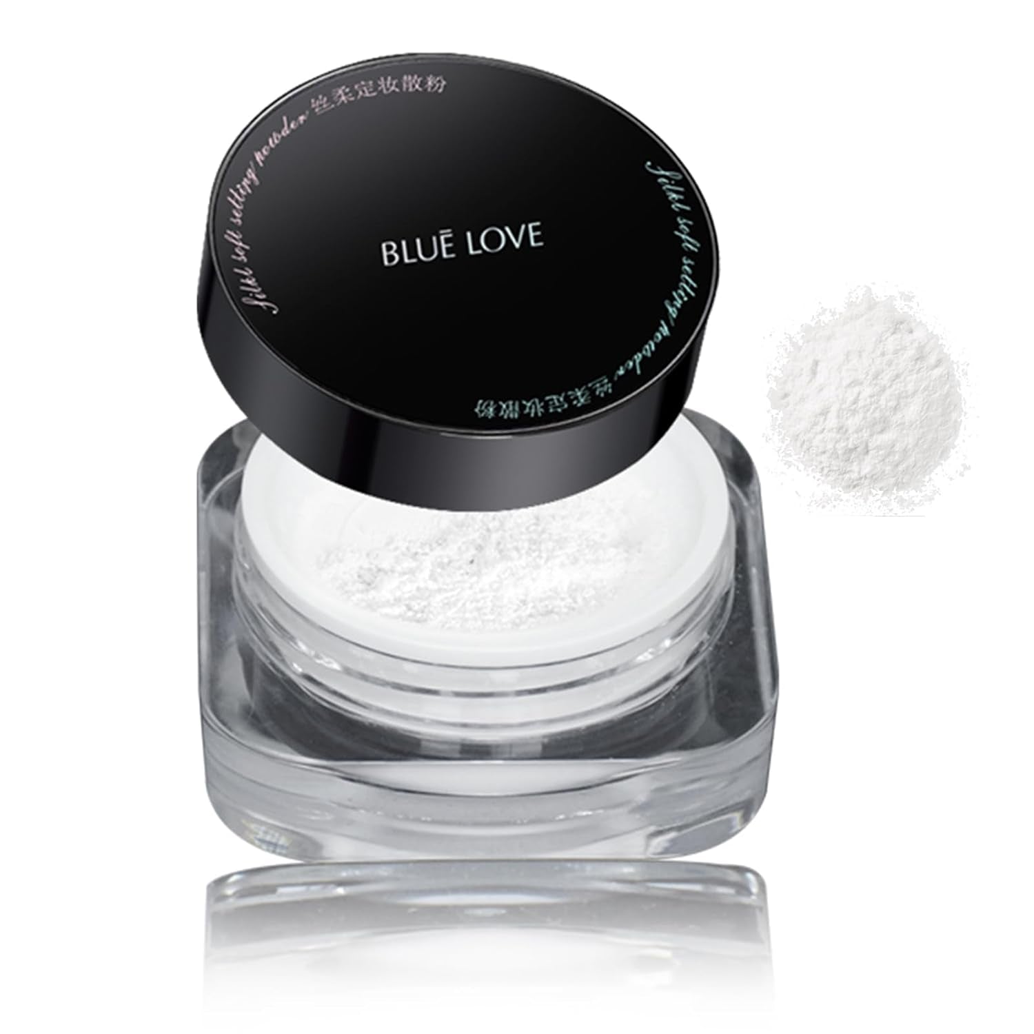 Loose Setting Powder Makeup for Face, Oil Control Smooth Face Makeup Powder Foundation, Waterproof Setting Powder Compact, Make up Finishing Powder (Transparent)