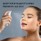 Eyeshadow Primer ＆ Setting Spray,Long Lasting Makeup Eye Primer and Spray.Blurring & Oil Absorbing Face Setting Spray for Makeup-(1.15 Fl. Oz ＆0.35 Oz） Ice Cream