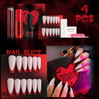 Halloween Fake Blood Makeup Kit Black Eyeshadow Grey Blue Lipstick Red French Press on Nails Realistic Vampire Blood for Eyes Mouth Nose Face Teeth Body Zombie SFX Cosplay Dress up Accessories