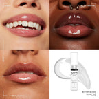Bare with Me Multitasking Primer & Setting Spray & Butter Gloss, Non-Sticky Lip Gloss - Sugar Glass (Clear)