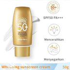 Face Sunscreen Spf 50, Broad Spectrum UVA/UVB, Water Resistant, Non-Greasy, Lotion