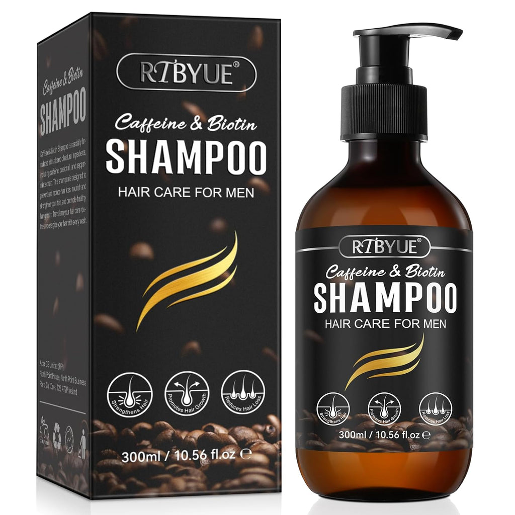 Caffeine Shampoo Cleanses Scalp, Promotes Natural Hair Growth - Men'S Scalp Tonic for Thinning Hair