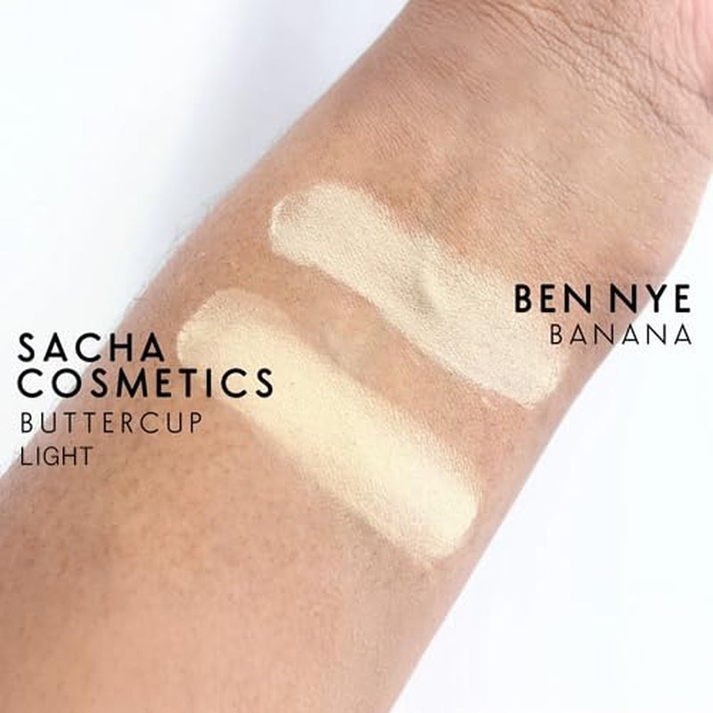 Sacha BUTTERCUP Light Setting Powder. No Ashy Flashback. Blurs Fine Lines and Pores. Loose, Translucent Face Powder to Set Makeup Foundation or Concealer. for Light to Medium Skin Tones, 1.75 Oz.