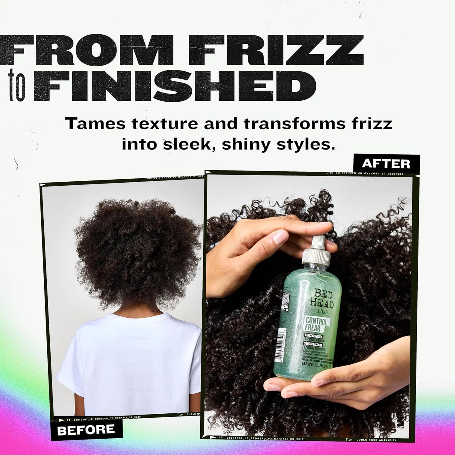 Hair Serum for Curly or Frizzy Hair Control Freak Hair Care and Straightener 8.62 Fl Oz