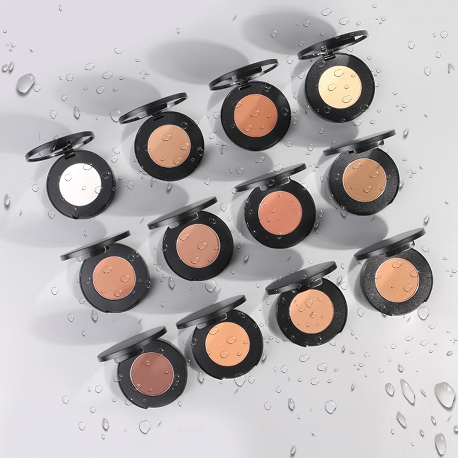 Flawless Pressed Powder, Setting Powder Makeup, Longwear Face Powder Foundation, Smooth Complexion, Portable Compact Long-Lasting Matte Finish 05