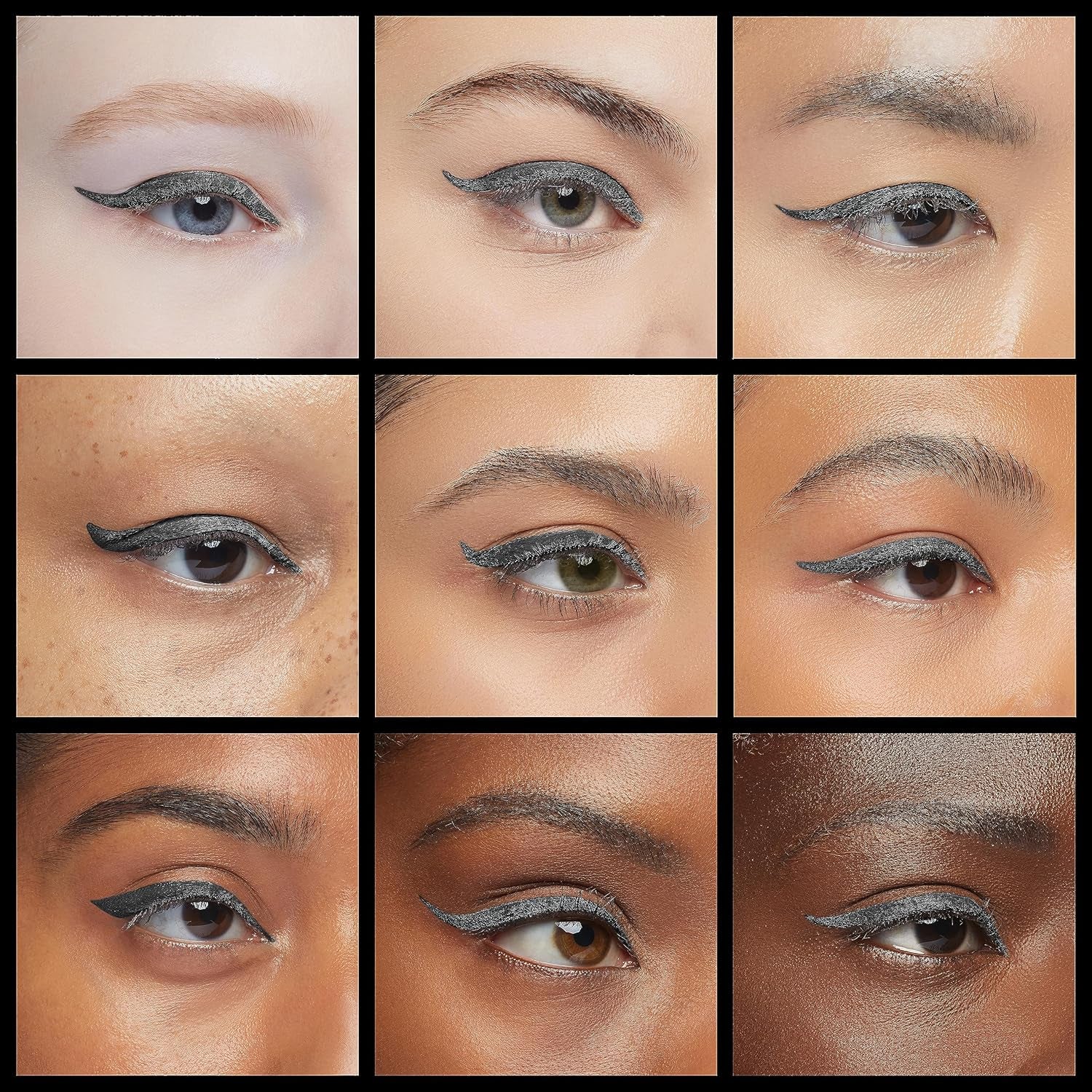 Liquid Eyeliner, High-Pigment Liquid Eyeliner with Extra-Fine Brush Tip, Easy Glide Smudge-Proof Formula, Charcoal