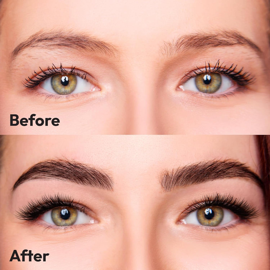 Gobrow Tinted Brow Mascara Eyebrow Gel, Fast Sculpt and Shapes Eyebrows (Dark Brown)