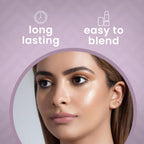 Cosmetics - Holographic Face Highlighter, Cream Lavender Highlighter Makeup Stick, Highly Pigmented Face Highlighter, Blendable Shimmering Highlight, Prismatic Glow, Cruelty & Paraben-Free