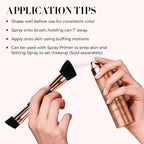 Silk Airbrush Spray Foundation - Full Coverage Foundation - Formula Hydrates & Moisturizes with Hyaluronic Acid, Aloe Vera & Hydrolyzed Silk (Shade - Rich)