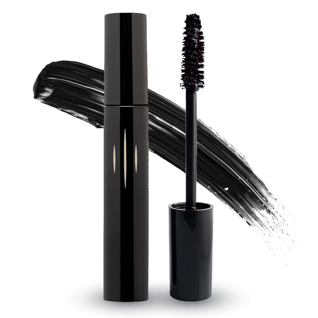 Radiant Professional Lengthening Mascara with Silicone Brush – Smudge-Proof Curl Mascara Volume and Length for Sensitive Eyes, Cruelty Free, Ideal for Mature & Young Women, 0.43 Oz (01 Black)