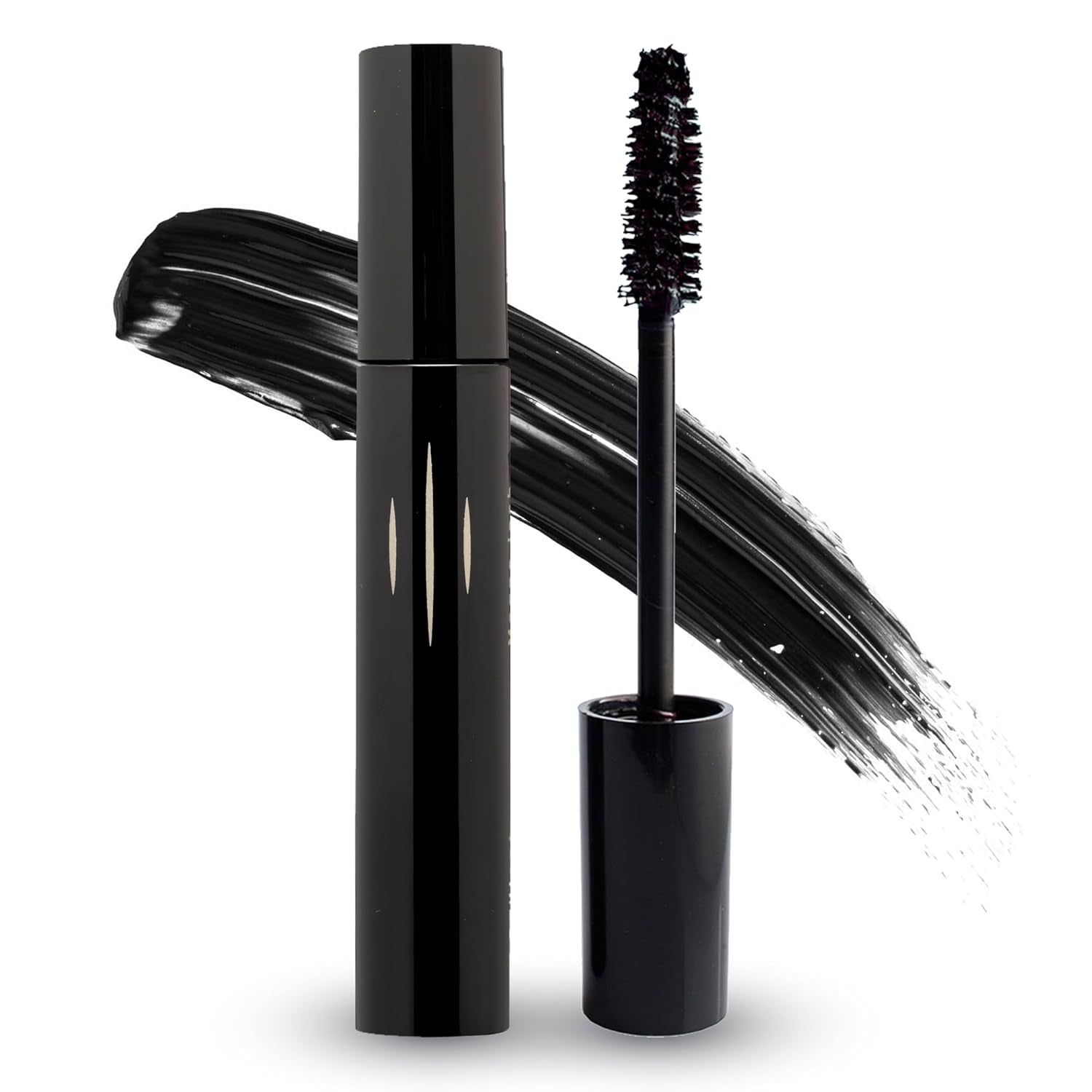 Radiant Professional Lengthening Mascara with Silicone Brush – Smudge-Proof Curl Mascara Volume and Length for Sensitive Eyes, Cruelty Free, Ideal for Mature & Young Women, 0.43 Oz (01 Black)