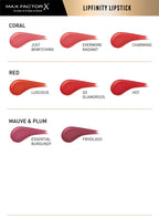 Lipfinity Lipstick for Women, # 140 Charming, 0.14 Ounce