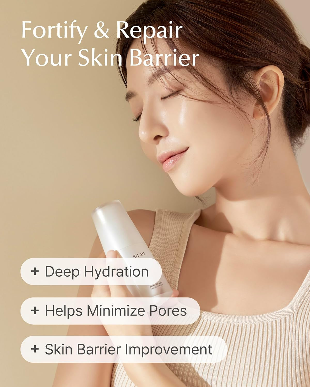 Micro-Active Repair Serum (1.69 Fl Oz) - Korean Skincare for Deep Hydration, Boost Vitality, and Skin Barrier Strengthening. with Tru-Active™ and Biopeptide 190™.