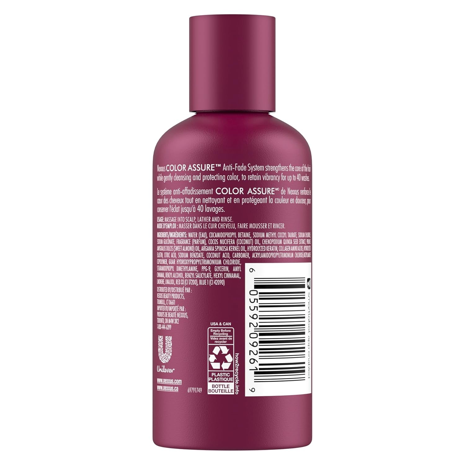 Hair Color Assure Sulfate Free Shampoo with Proteinfusion, for Colored Treated Hair Color Shampoo 3 Oz