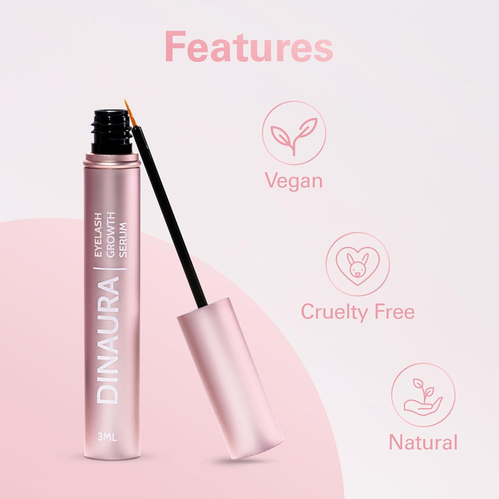 Eyelash Growth Serum | Eyelash Enhancer Serum with Advanced Formula for Longer, Fuller, Healthier and Thicker Lashes - Boost Eye Lash Growth with Lash Serum for a Stunning Look | 3ML