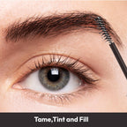Gobrow Tinted Brow Mascara Eyebrow Gel, Fast Sculpt and Shapes Eyebrows (Dark Brown)