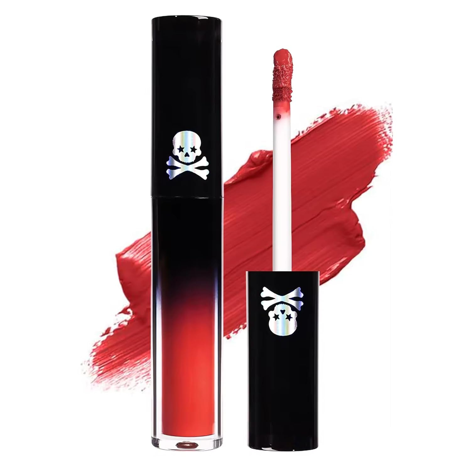 4Pcs Gothic Style Lipstick Kits, Goth Make up Green Matte Lipstick, Red, Long Lasting Lip Stick for Halloween Festival Goth Makeup Lip Gloss Gift Sets for Women (Color A, 2.6 Ounce (Pack of 4))