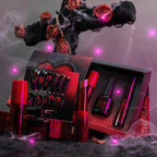 4 Set Matte Soft Mist Halloween Vampire Lipstick Powder, Nail Slice, Fakeblood, Two Tone Eyeshadow for Sports Halloween Birthday Party Clown Makeup Sets (Set A)