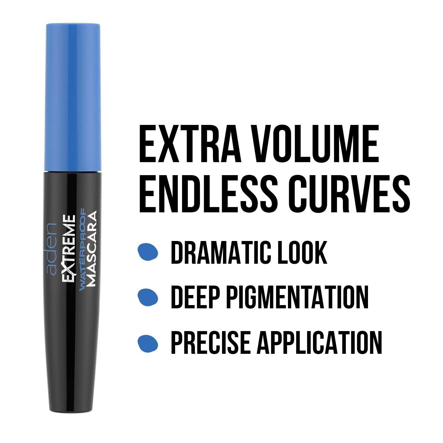 Extreme Waterproof Mascara Volume and Length – Smudge-Proof Voluminous Mascara Black Long Lasting Tubing Effect – Vegan Formula, Non-Flaking for Stunning Lashes – Made in Italy