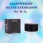 Black Single Eyeshadow,Pressed Powder Matte Eye Shadow,Ash Eye Black Special Effects Powder,Opaque Vegan Cruelty Free Eyeshadow for Halloween Goth Gothic Skull Makeup,Day & Night
