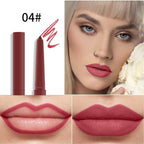 2Pcs Matte Lip Liner Pens, One Step Lips Makeup Pigment Velvety Nude Lip Stain Waterproof Lip Gloss Long Lasting Lipstick Lip Contour Makeup Lip Liner Shaping Cosmetic Tool, Type 6