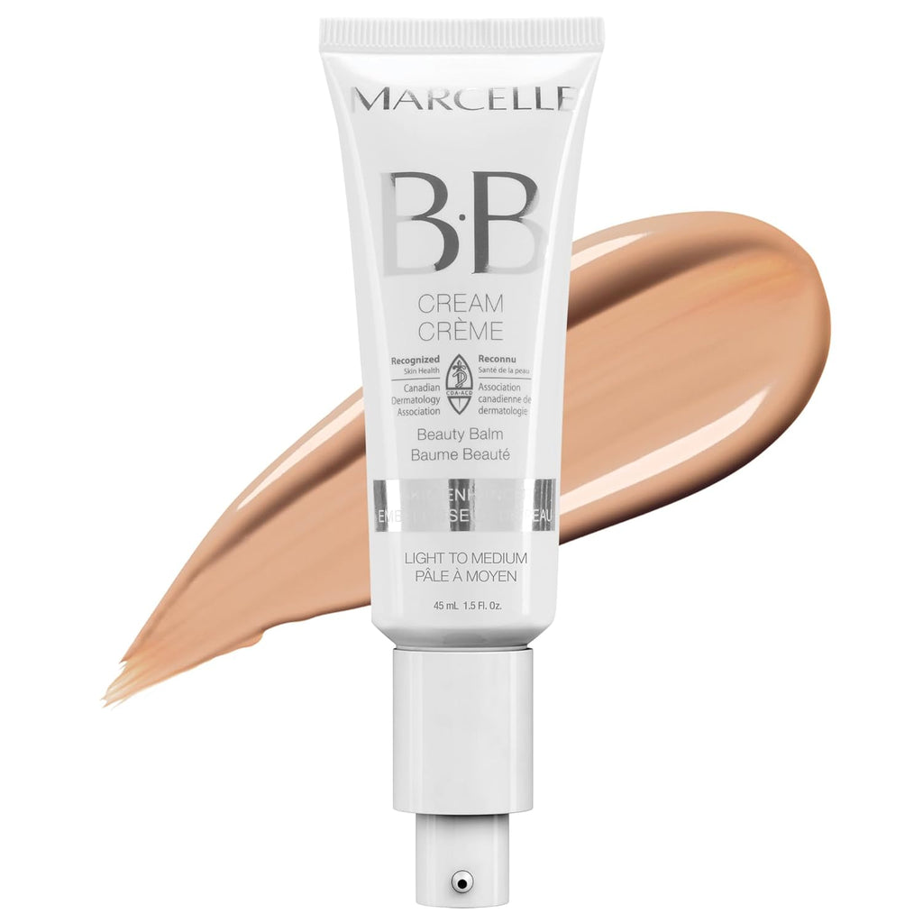 BB Cream Beauty Balm, Light to Medium, Tinted Moisturizer, Skin Enhancer, Lightweight, Hydrating, Hypoallergenic, Non-Comedogenic, Fragrance-Free, Paraben-Free, Oil-Free, Cruelty-Free, 45 Ml