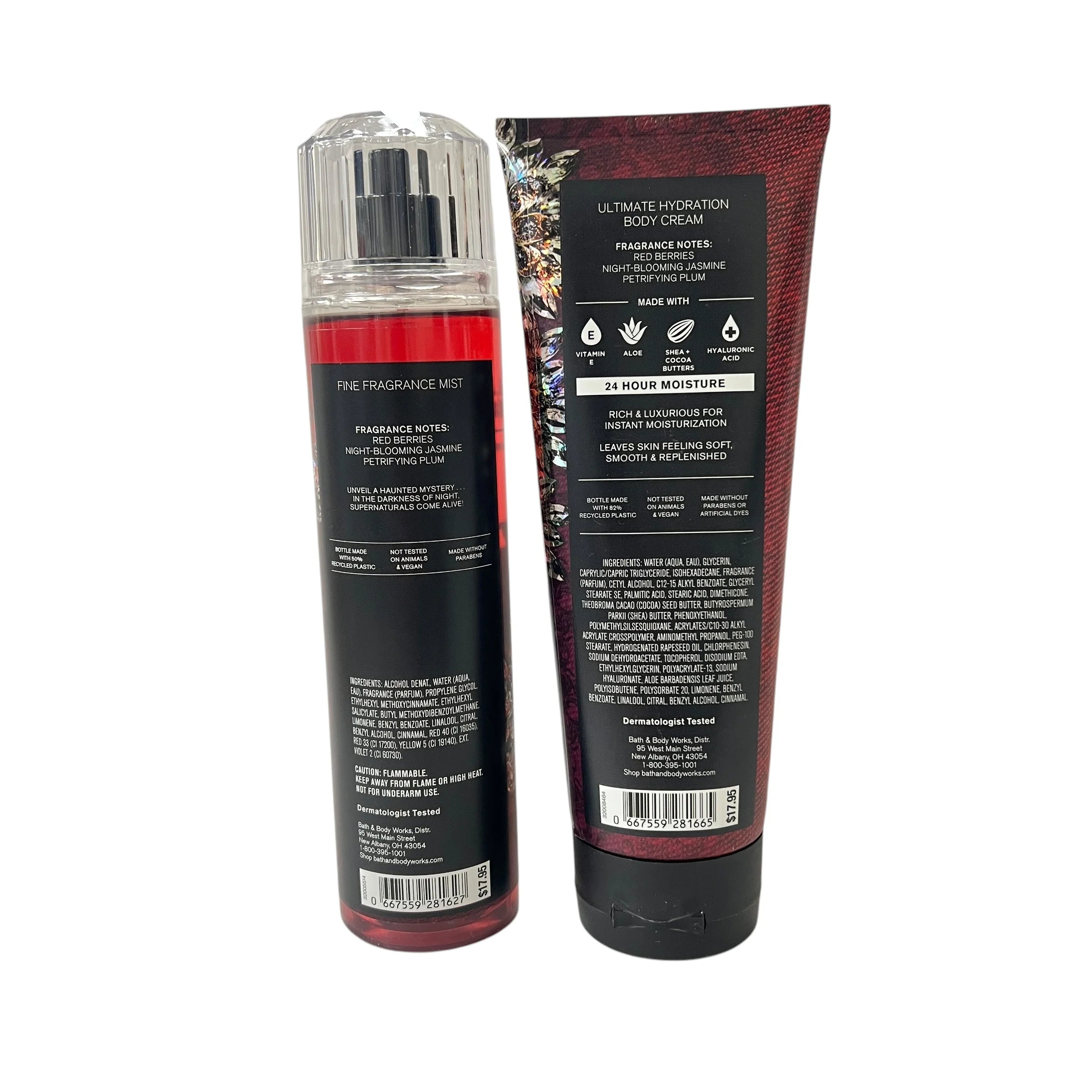 Bath and Body Works Vampire Blood Fragrance Mist & Body Cream Set