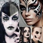 Gothic Makeup Palette - High-Pigment Foundation & Eyeshadow for Halloween Looks