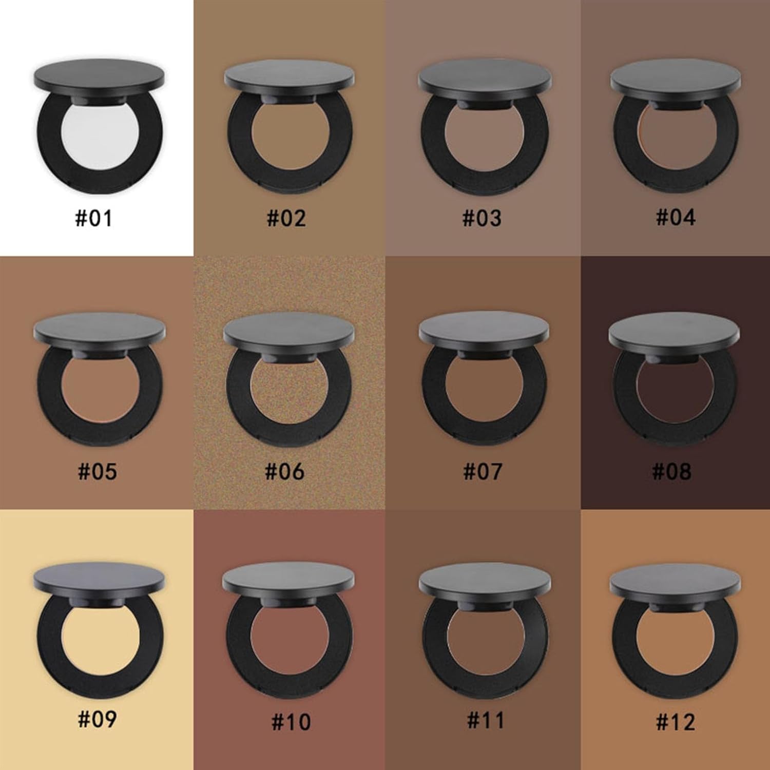 Flawless Pressed Powder, Setting Powder Makeup, Longwear Face Powder Foundation, Smooth Complexion, Portable Compact Long-Lasting Matte Finish 05