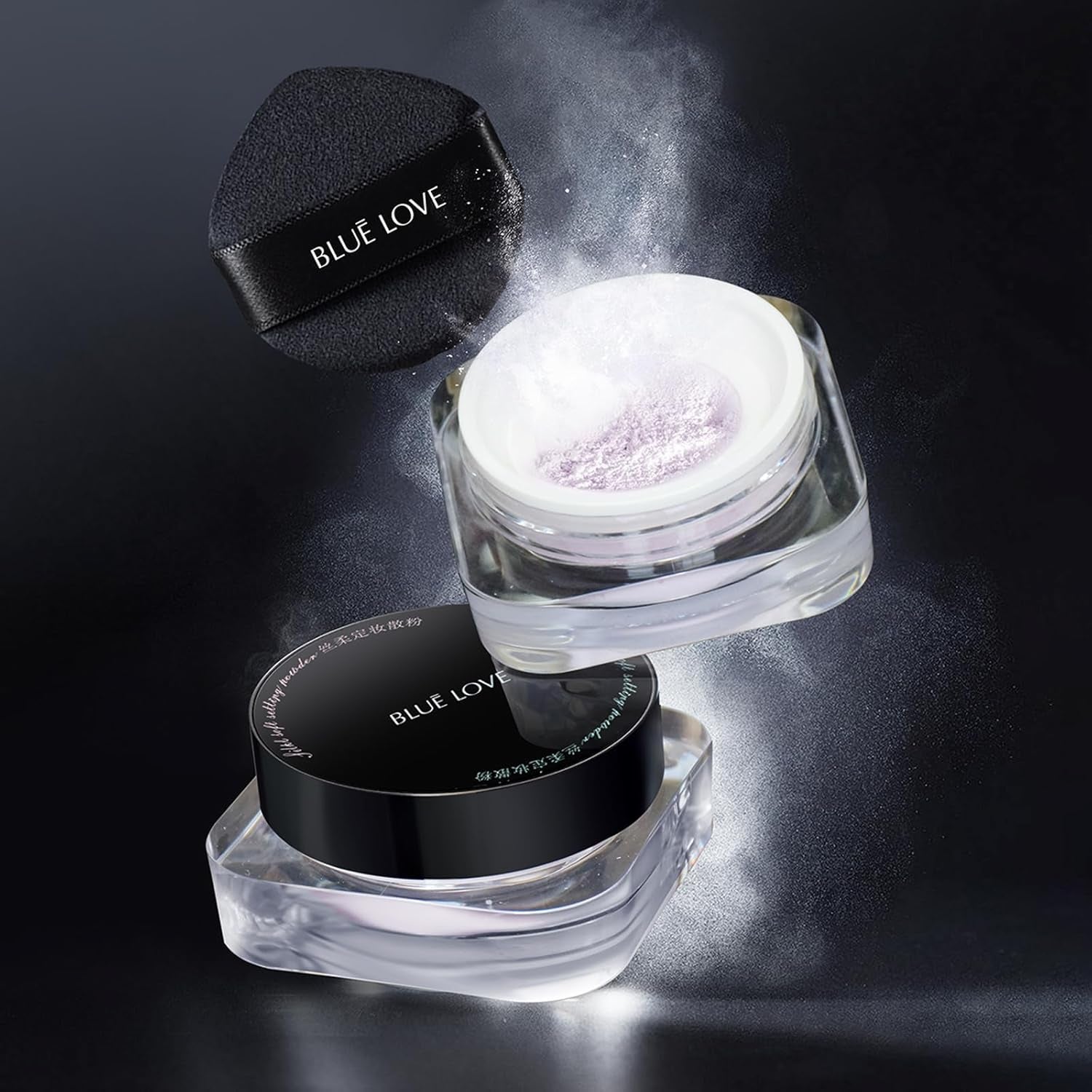 Loose Setting Powder for Oily Skin, Long-Lasting Oil Control Makeup, Waterproof Compact for a Smooth Finish (Purple)