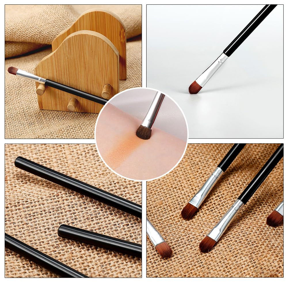 3 PCS Eye Shadow Brush, for Precise Application and Perfect Mixing, Contour and Definition, Eye Makeup Tools, Portable Travel Makeup Brush