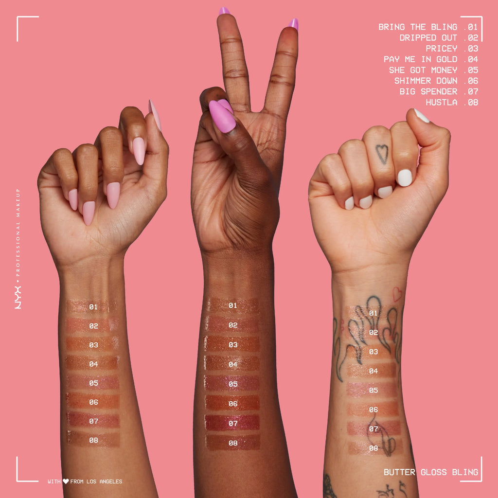 Butter Butter Gloss Bling Non Sticky Lip Gloss, Bring the Bling, 0.27 Fl Oz