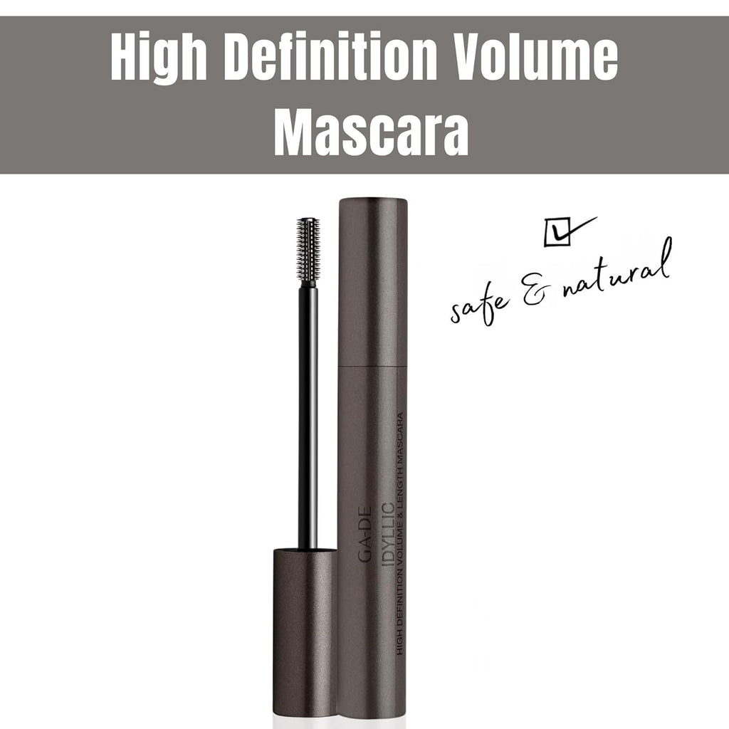 Idyllic High Definition Volume and Length Mascara - Infused with Marine Algae, Grape Seed Extract, and Hydra-Mineral Complex - Black - 0.3 Oz