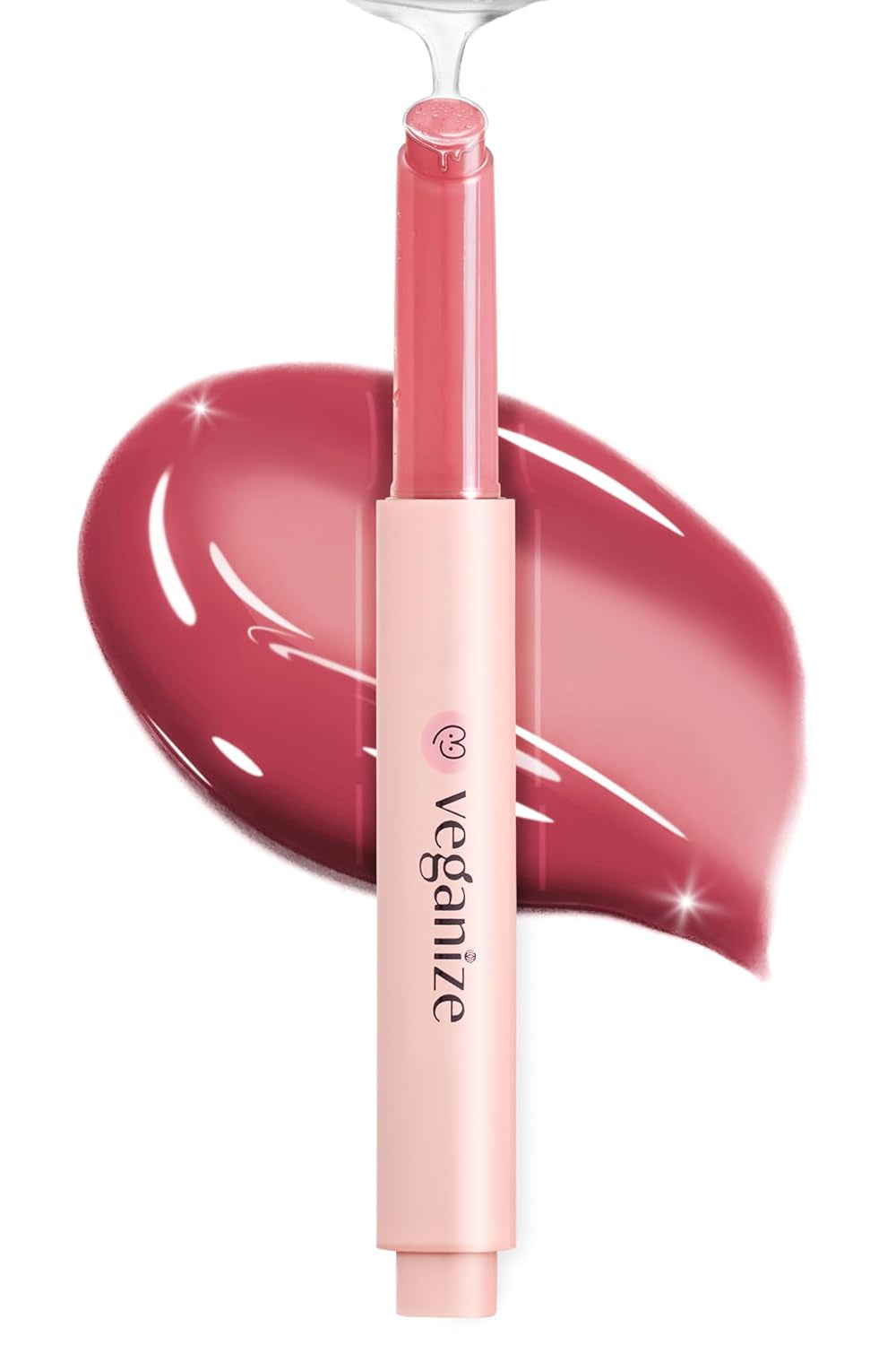 Self Beauty  Collagen Lip Glass Balm - Hydrating Lip W/Hyaluronic Acid - Vegan Korean Lip Balm Moisturizing Lip Care – Lip Gloss Repair for Dry Cracked Lips 0.06 Oz (#8 Dried Rose)