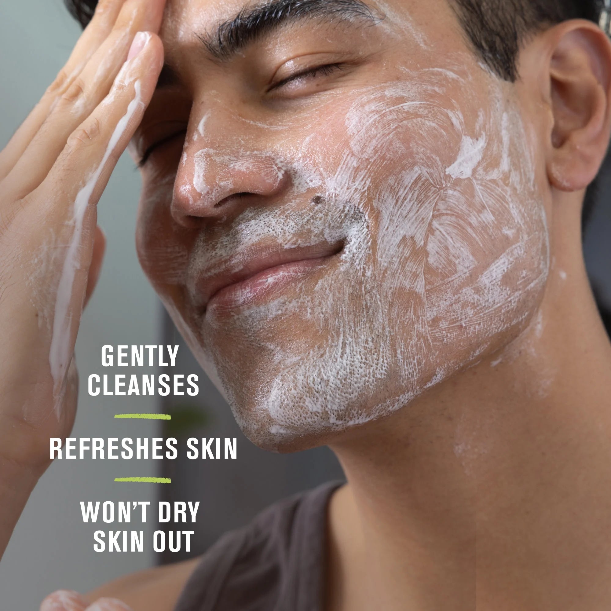 Daily Energizing Fragrance Free Face Wash for Men, All Skin Types, 5 Oz