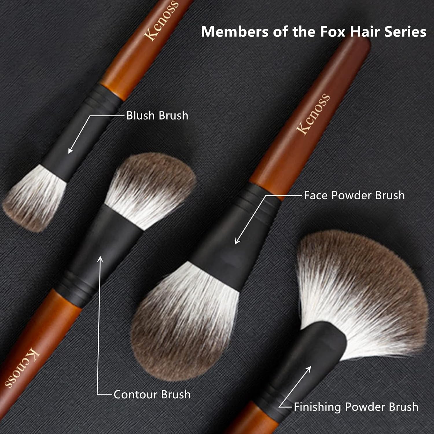 Contour Brush for Makeup Face Powder Brushes–Contour & Define–Perfect for Contour Powder，Blush, Bronzer, Highlighter–Even and Natural Application, Made with Natural Animal Hair Fox Bristles,