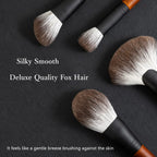 Contour Brush for Makeup Face Powder Brushes–Contour & Define–Perfect for Contour Powder，Blush, Bronzer, Highlighter–Even and Natural Application, Made with Natural Animal Hair Fox Bristles,
