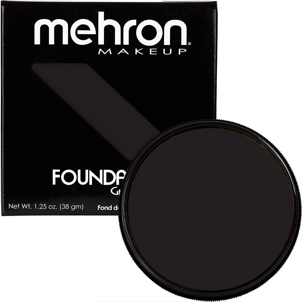 Makeup Foundation Greasepaint | Stage, Face Paint, Body Paint, Halloween Makeup 1.25 Oz (38 G) (BLACK)