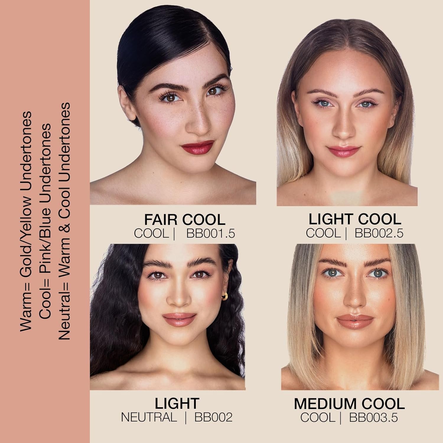 BB Cream SPF 20 – Mineral Sunscreen & Liquid Foundation, Lightweight Face Moisturizer with Buildable Coverage, Matte Finish, Non-Toxic, Paraben-Free, Cruelty-Free – 1.7 Oz - Fair Cool