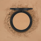 Flawless Pressed Powder, Control Shine & Smooth Complexion, Pressed Setting Powder Foundation Makeup, Portable Face Powder Compact, Long-Lasting Matte Finish, Nude