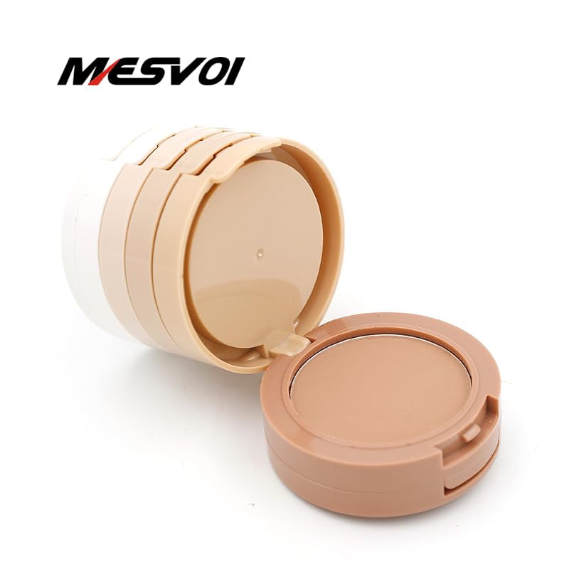 5 Color Powder Kit Face Makeup Corrector Highlight Countour with White Powder Net 40G